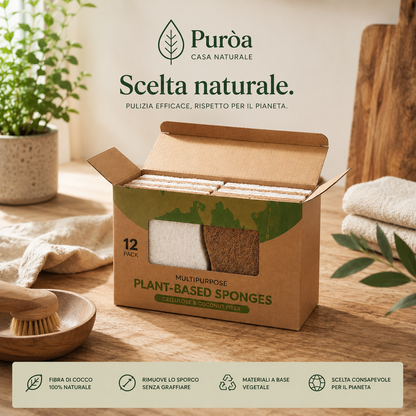 CocoScrub™ – Spugne Naturali in Fibra di Cocco